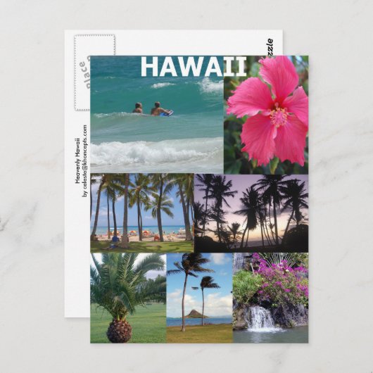 Heavenly Hawaii Briefkaart (Voorkant / Achterkant)