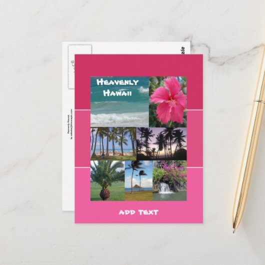 Heavenly Hawaii Briefkaart (Voorkant / Achterkant in situ)