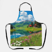 Heavenly Horizon, het Uitzicht van de bergen Schort (Voorkant)