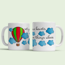 Heavenly Hot air ballon Reis and Bible quote