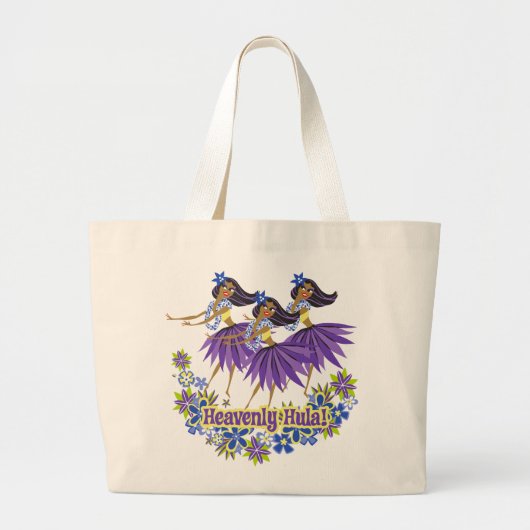 Heavenly Hula Beach Bag Grote Tote Bag (Voorkant)
