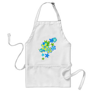 Heavenly Hula Flowers Chef's Apron Standaard Schort