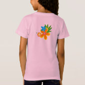 Heavenly Hula Flowers Girls T-Shirt (Achterkant)