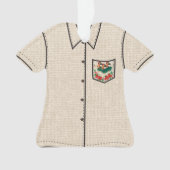 Heavenly Hula Holiday Hawaiian Hula Aloha Shirt Ornament (voorkant)