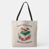 Heavenly Hula Holiday Hawaiian Hula Girl Beach Tote Bag (Voorkant)