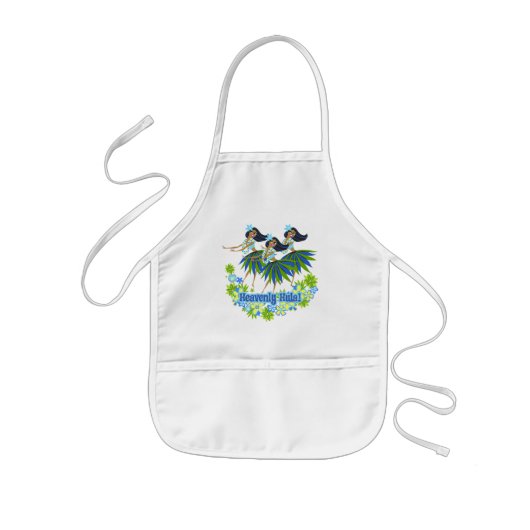 Heavenly Hula Kinder Apron Schort (Voorkant)
