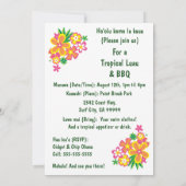 Heavenly Hula Luau & BBQ Uitnodigingen (Achterkant)