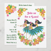 Heavenly Hula Luau & BBQ Uitnodigingen (Voorkant / Achterkant)