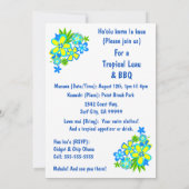 Heavenly Hula Luau & BBQ Uitnodigingen (Achterkant)