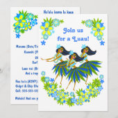 Heavenly Hula Luau & BBQ Uitnodigingen (Voorkant / Achterkant)