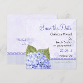 Heavenly Hydrangea - sparen de Datum Save The Date (Voorkant / Achterkant)