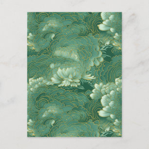 Heavenly Jade Chiyogami Briefkaart