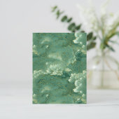 Heavenly Jade Chiyogami Briefkaart (Staand voorkant)