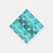 Heavenly KerstAngels Pattern Servet (Hoek)