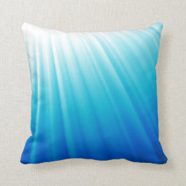 Heavenly Light Ombre white aqua blue pillow Kussen