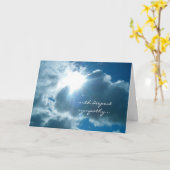 Heavenly Light sympathie card Kaart (Gele Bloem)