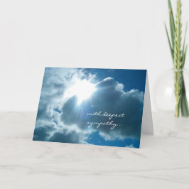 Heavenly Light sympathie card Kaart