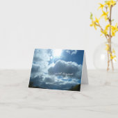 Heavenly Light sympathie card Kaart (Gele Bloem)