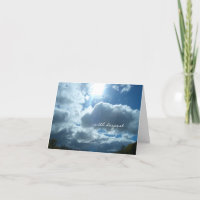 Heavenly Light sympathie card