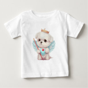 Heavenly Love: Cute Angel Maltese Dog Puppy