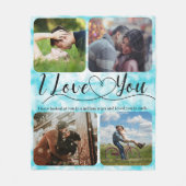 Heavenly Love Photo collage Jubileum Valentijn Fleece Deken (Voorkant)