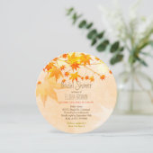 Heavenly Maple Herfst Vrijgezellenfeest Kaart (Staand voorkant)