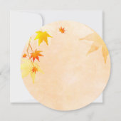 Heavenly Maple Herfst Vrijgezellenfeest Kaart (Achterkant)