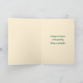 Heavenly Moederdag Red Roses Gold Butterfly Kaart (Binnen)