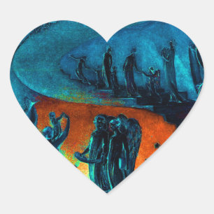 Heavenly Music Band Hart Sticker