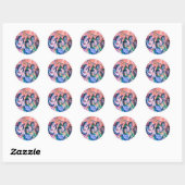 Heavenly Music Band Ronde Sticker (Vel)