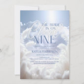 Heavenly On Cloud Nine 9 Pampas Vrijgezellenfeest Kaart (Voorkant)