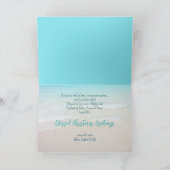 Heavenly Peace Palm Tree Beachside kerst Feestdagen Kaart (Binnen)