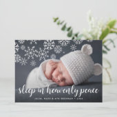 Heavenly Peace | Vakantieknopkaart Feestdagenkaart (Staand voorkant)