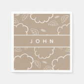  Heavenly Personalized Name Angel Cloud Beige   Servet (Voorkant)