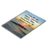 HEAVENLY PHILIPPIANS 4:13 SCRIPTURE DESIGN NOTITIEBOEK (Linkerzijde)