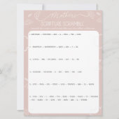 Heavenly Pink Mother's Scripture Scramble Game Kaart (Voorkant)