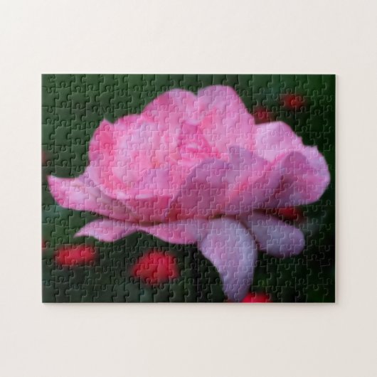 Heavenly Pink Rose Flower Orton Effect Legpuzzel (Horizontaal)
