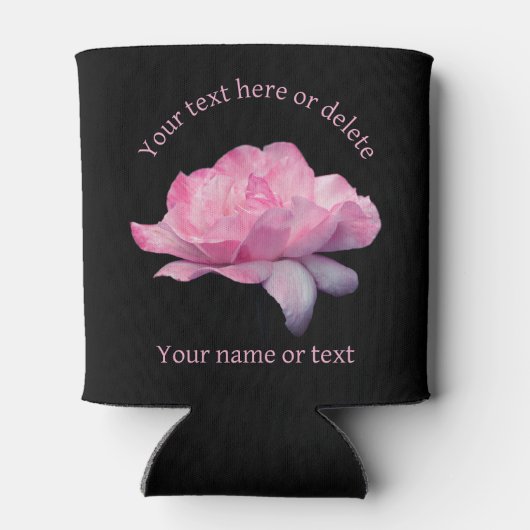 Heavenly Pink Rose gepersonaliseerd Blikjeskoeler (Achterkant)