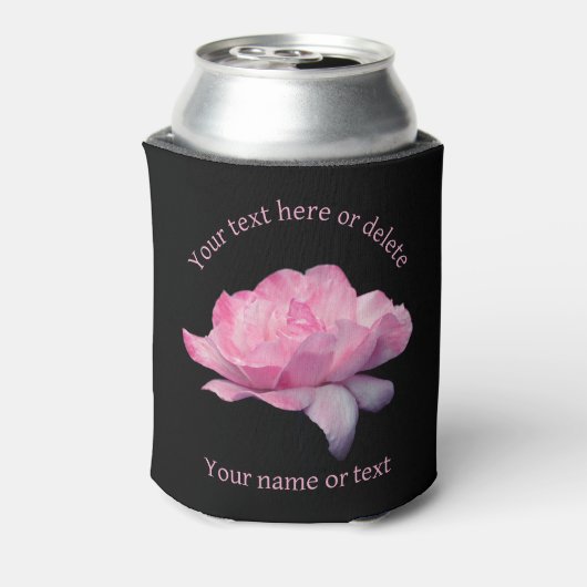 Heavenly Pink Rose gepersonaliseerd Blikjeskoeler (Blikje Achterkant)