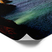 Heavenly Portugal Ocean - Blauwgroen & Azure Poster (Hoek)