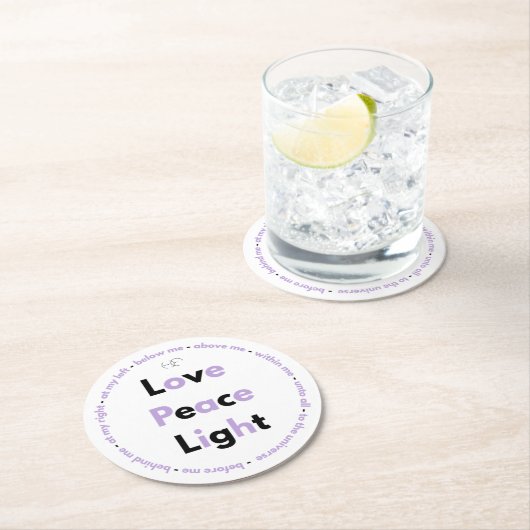 Heavenly prayer Posavasos Ronde Kartonnen Onderzetter (Insitu)