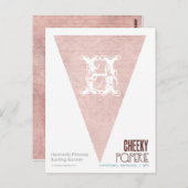 Heavenly Princess Bunting Banner Briefkaart (Voorkant / Achterkant)