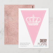Heavenly Princess Crown 2 Bunting Banner Briefkaart (Voorkant / Achterkant)