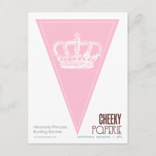 Heavenly Princess Crown 2 Bunting Banner Briefkaart