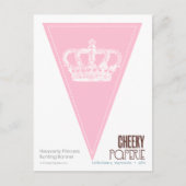 Heavenly Princess Crown 2 Bunting Banner Briefkaart (Voorkant)