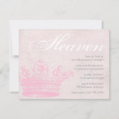 Heavenly Princess Invitations Kaart (Voorkant)