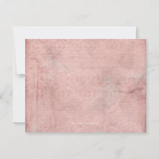 Heavenly Princess Invitations Kaart (Achterkant)