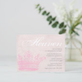 Heavenly Princess Invitations Kaart (Staand voorkant)