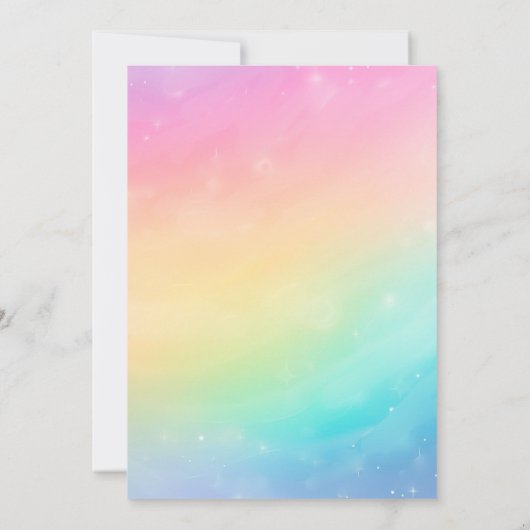 Heavenly Rainbow Baby Predictions & Advice Card Kaart (Achterkant)