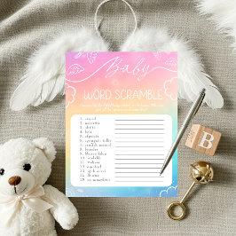  Heavenly Rainbow Baby Word Scramble Game   Kaart